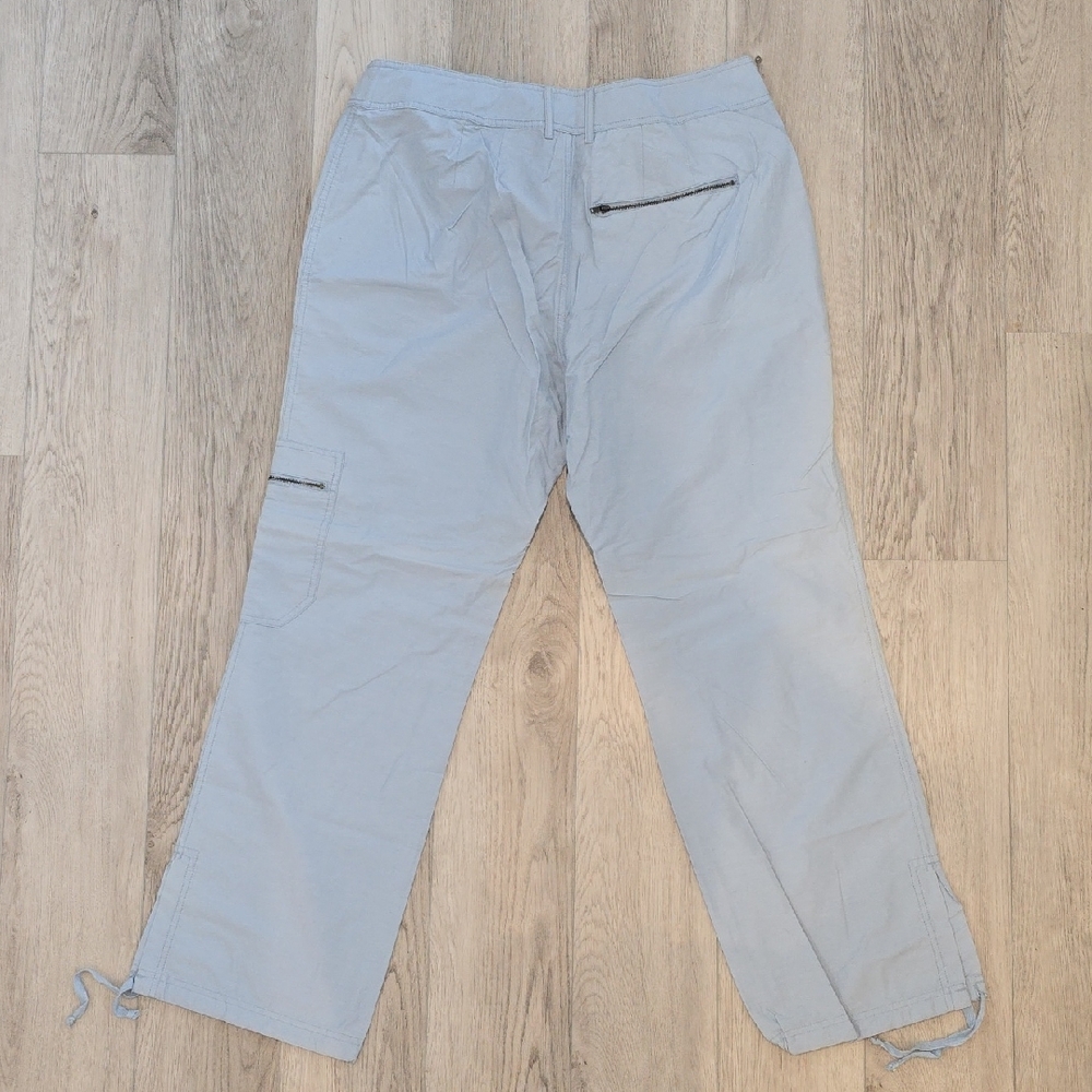 Vintage Venezia Light Blue Cargo Pants NWT Size 14 - Picture 3 of 15